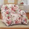 Collections Etc Rose Floral Tapestry Tuck-Away Protective Furniture Throw